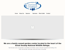 Tablet Screenshot of greatswampgreenhouses.com